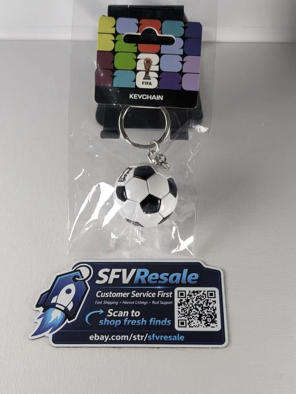 FIFA World Cup 2026 Soccer Ball Keychain Official Licensed F26-KC-0059 New